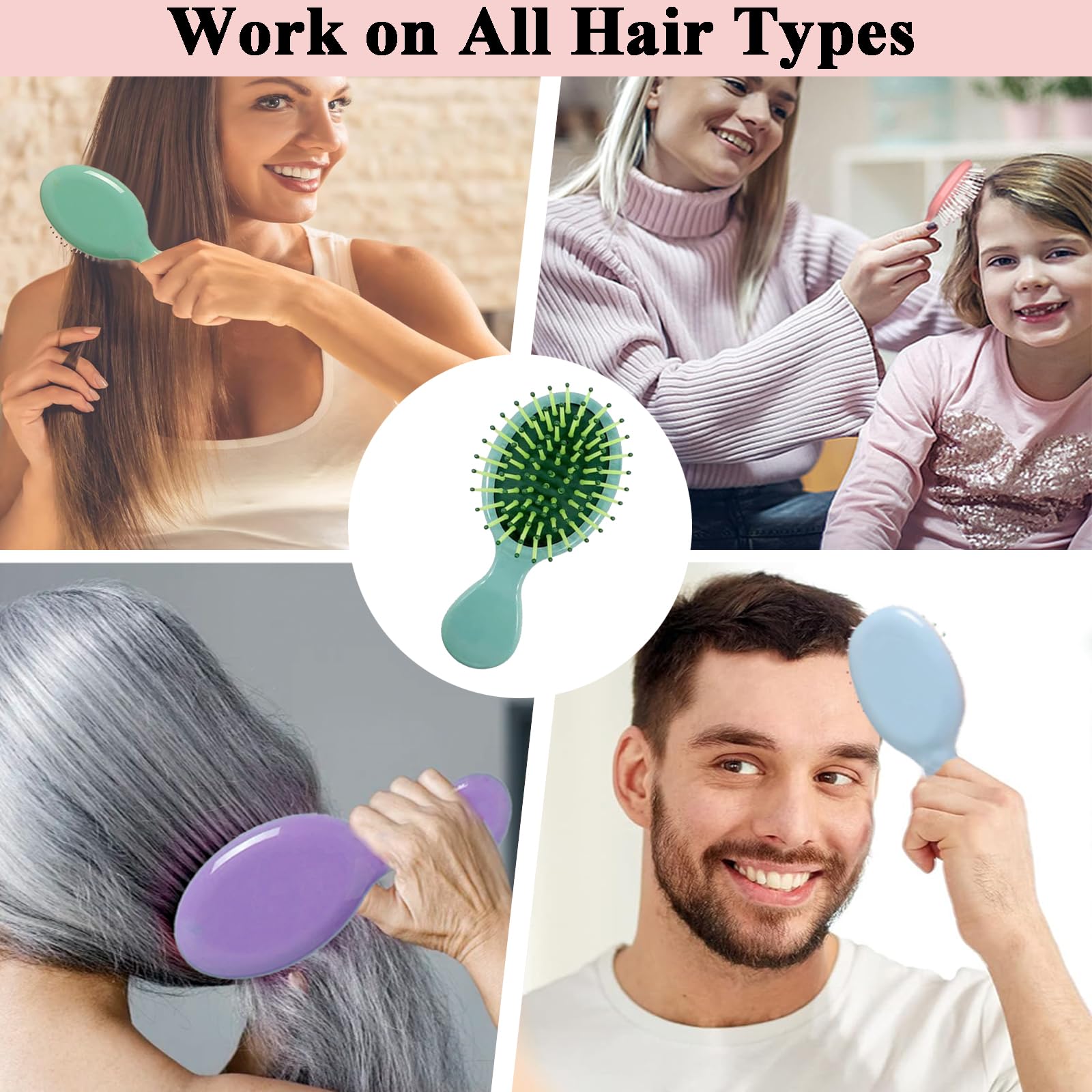 AESPAKO mini brush colors pack with six options for family styling versatility