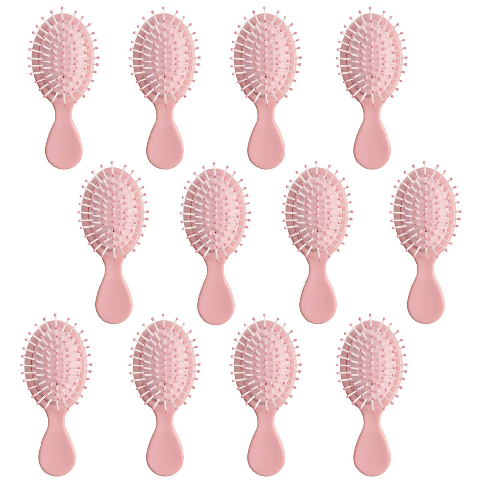 AESPAKO mini wet hair brush pack closeup shows portable detangling capability