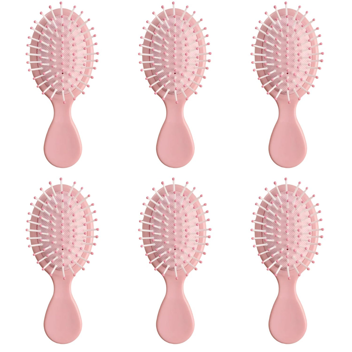 AESPAKO mini wet hair brush pink pack with soft cushions for gentle detangling.