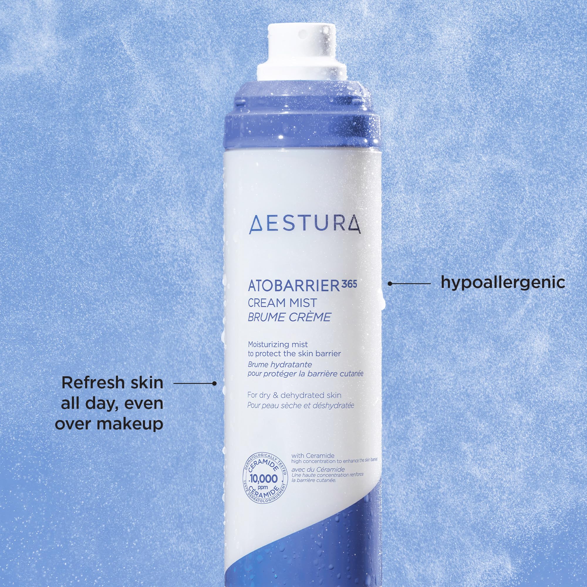 AESTURA ATOBARRIER365 ceramide mist—derm-tested for daily safe use.