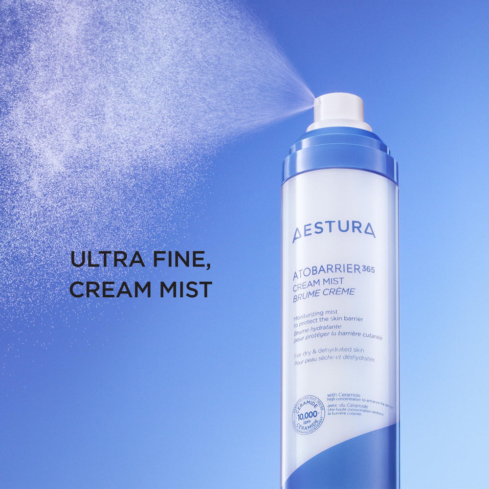 AESTURA ATOBARRIER365 ceramide mist—on-the-go hydration for quick refresh.