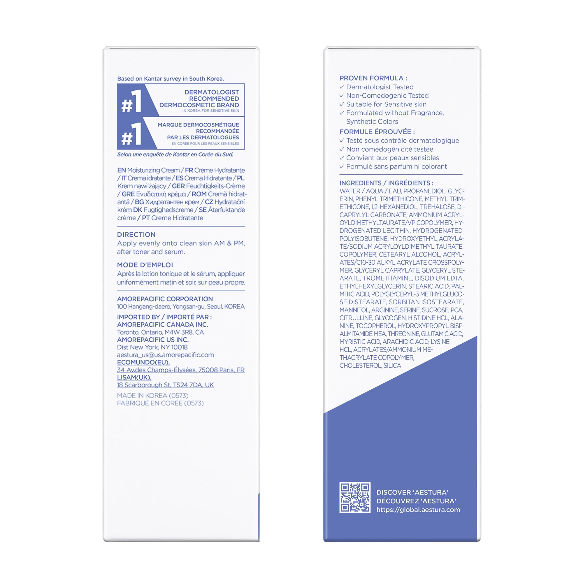AESTURA ATOBARRIER365 Hydro Soothing Gel Cream undergoing sensitivity testing for safety.