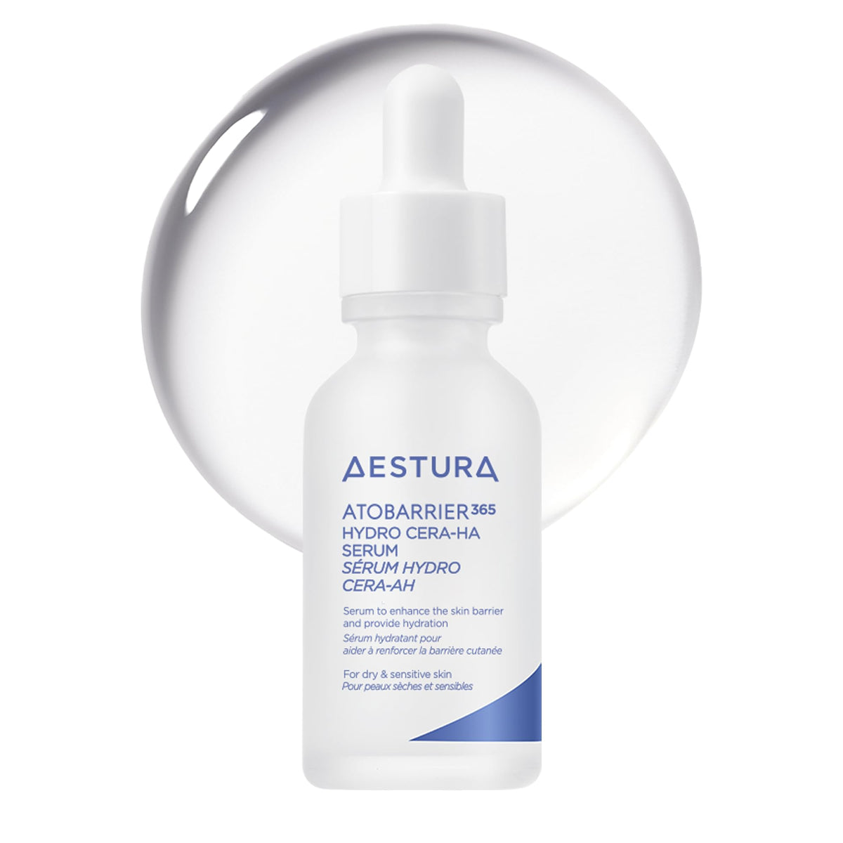 AESTURA ATOBARRIER365 serum bottle for deep hydration and barrier support.