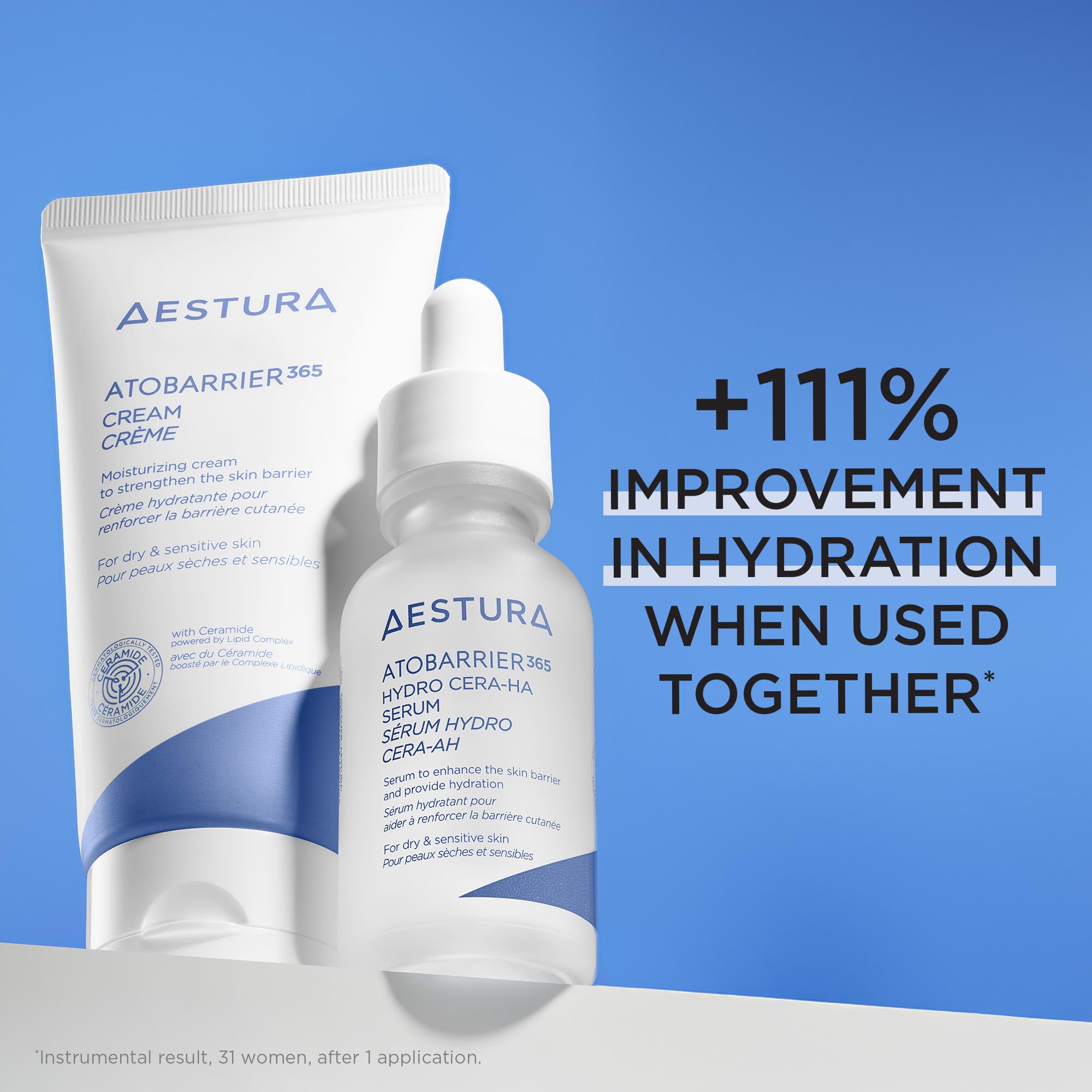 AESTURA ATOBARRIER365 allergy-tested formula suitable for sensitive skin.