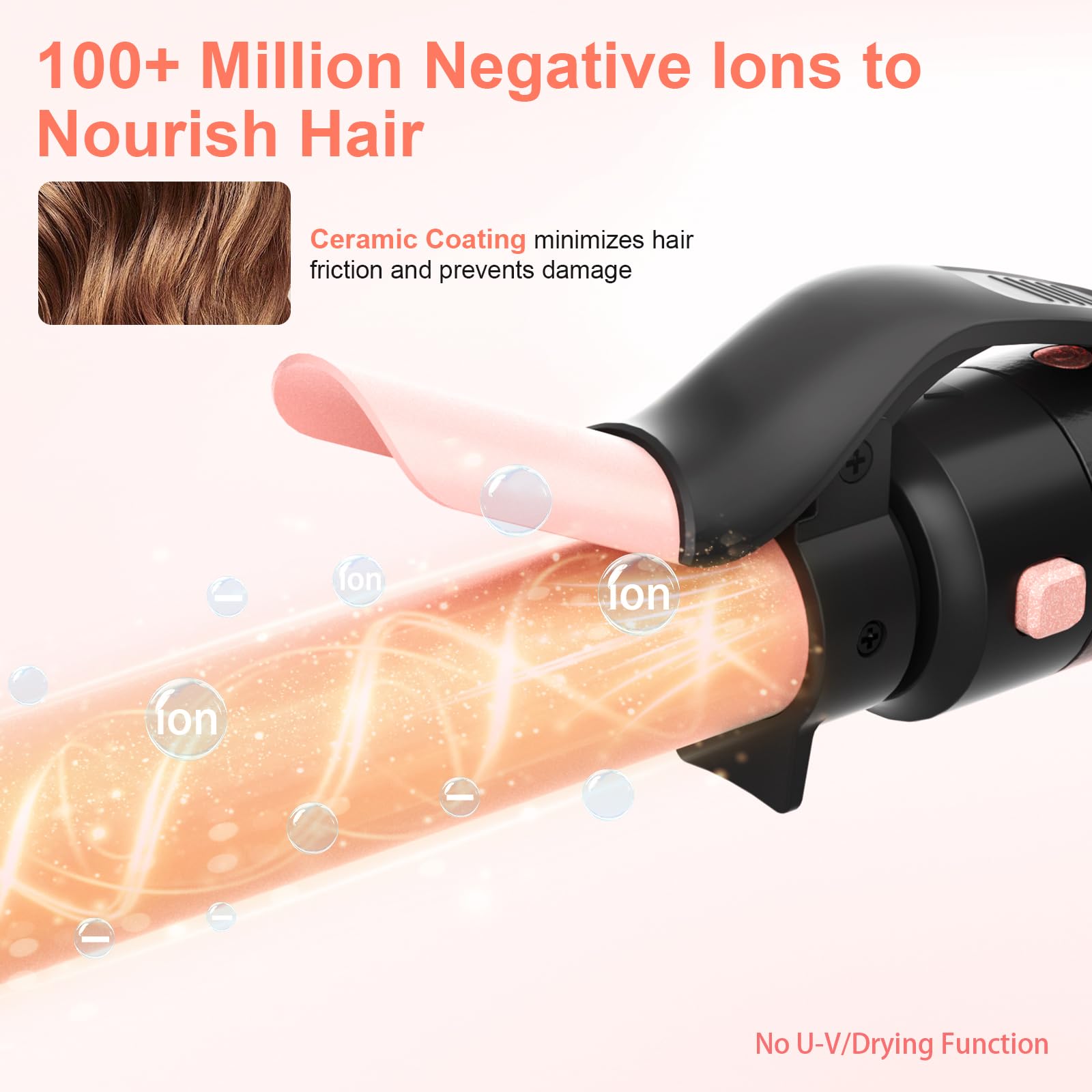 AFANSO 1.5-inch brush barrel for voluminous waves and soft texture.
