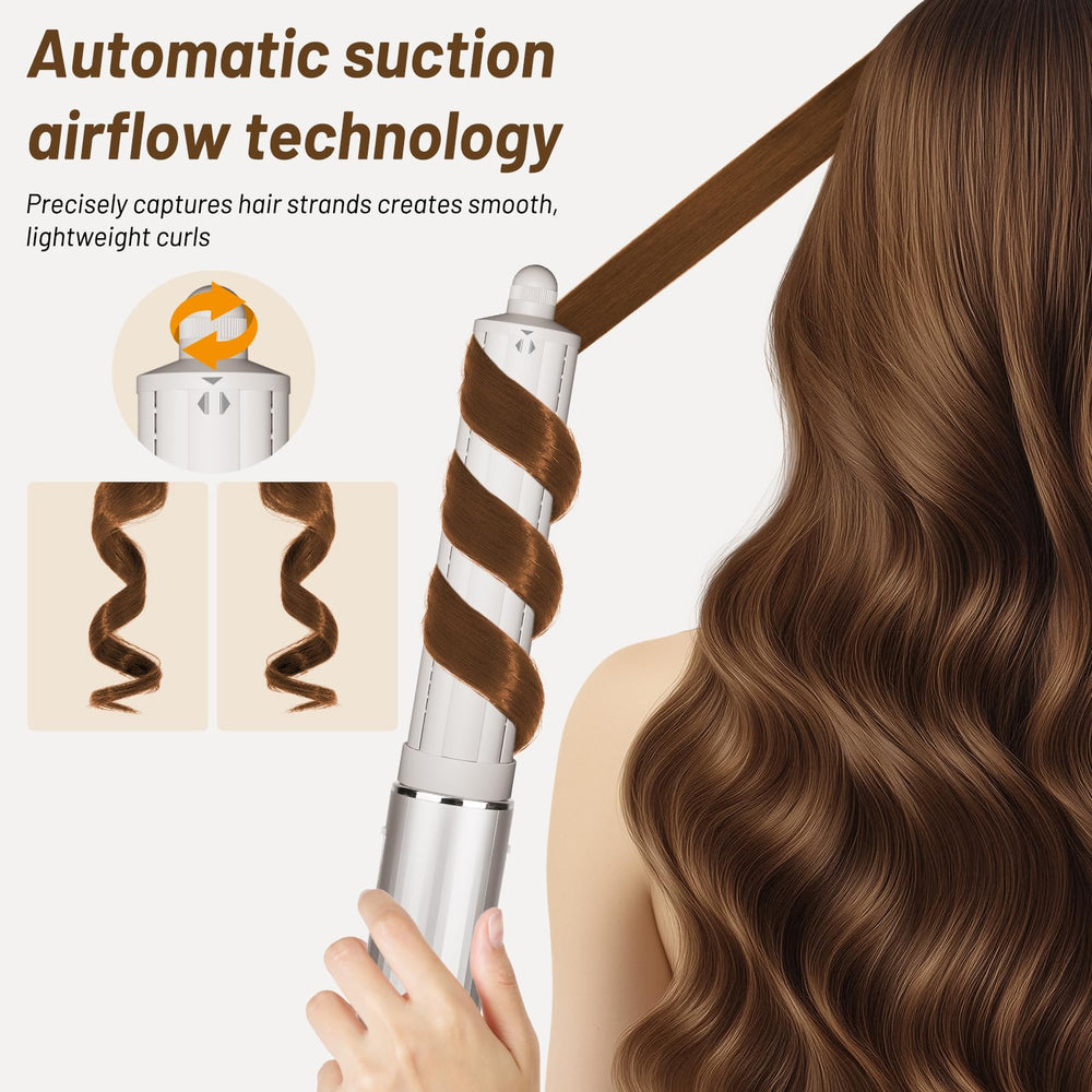 AFDD 1.6in barrel creates defined loose waves and voluminous curls for a beachy look