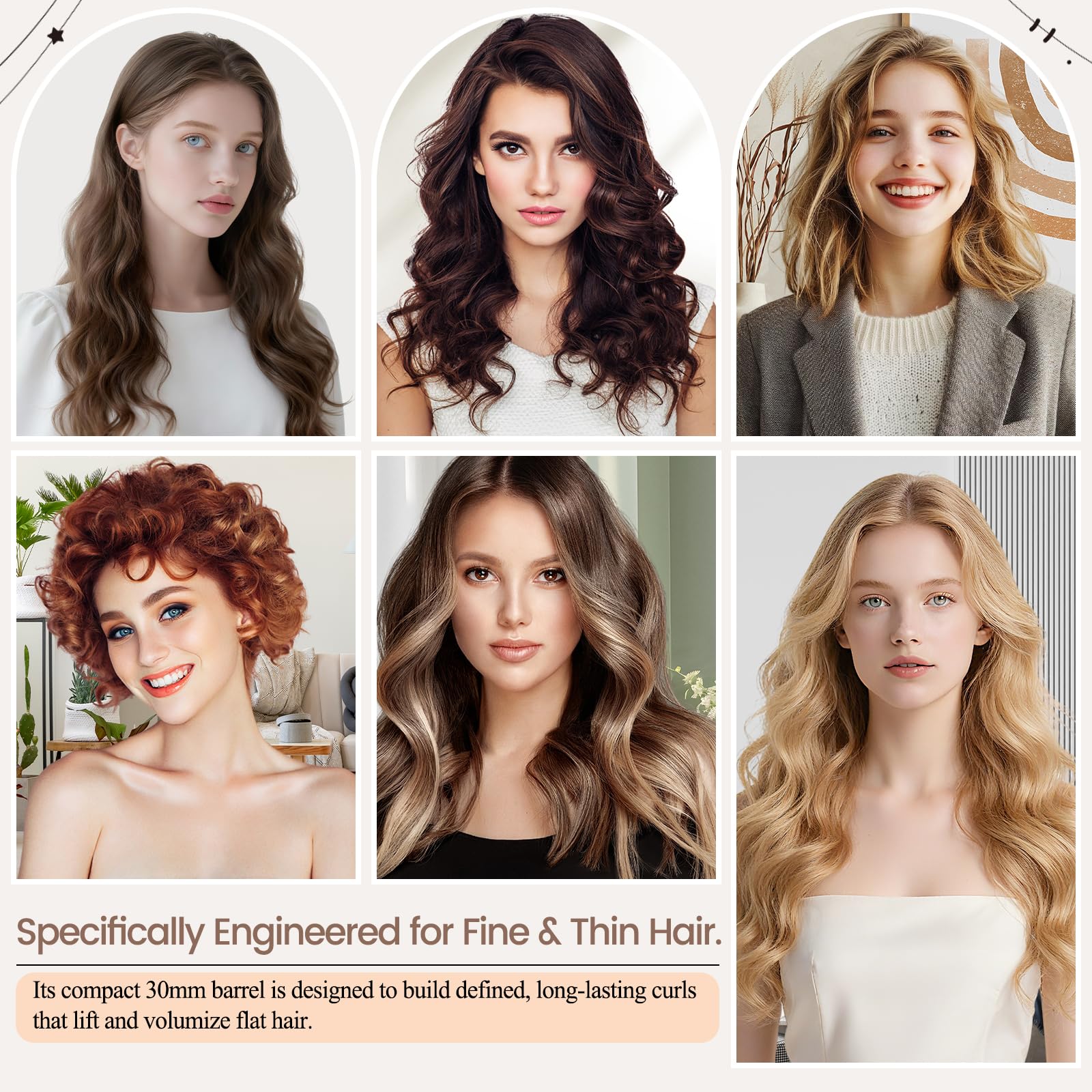 AFDD results on long hair show defined curls that last.