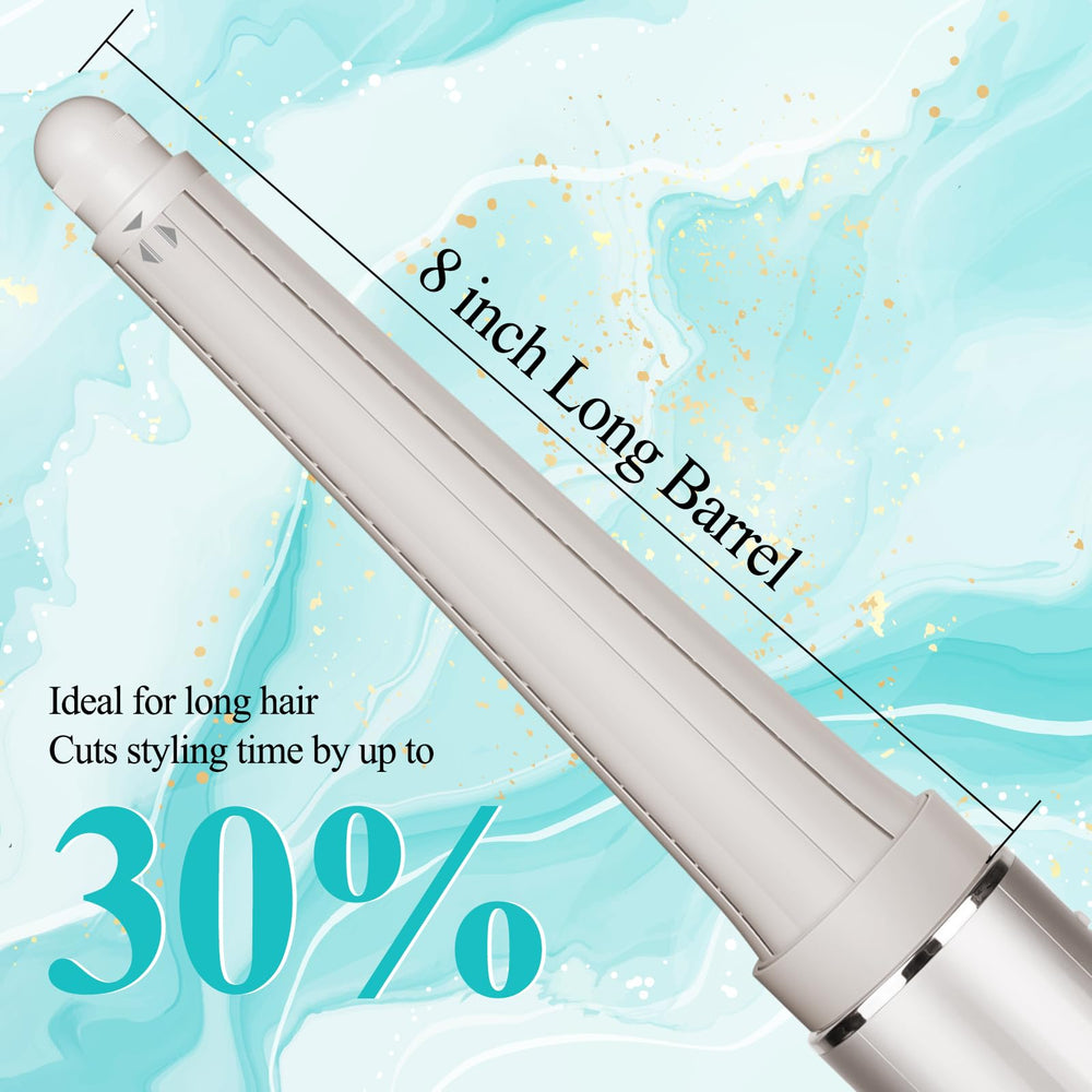 AFDD medium-to-long hair styling with the long barrel creates defined curl body