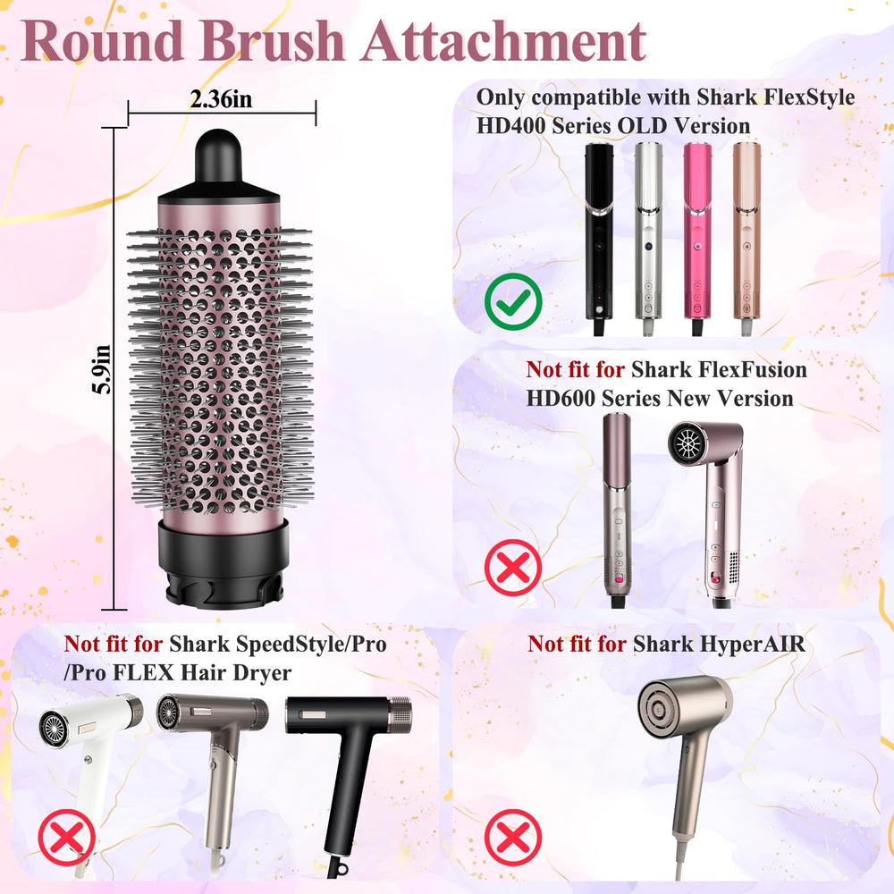 AFDD round brush crown-volume and bounce demonstrates voluminous finish.