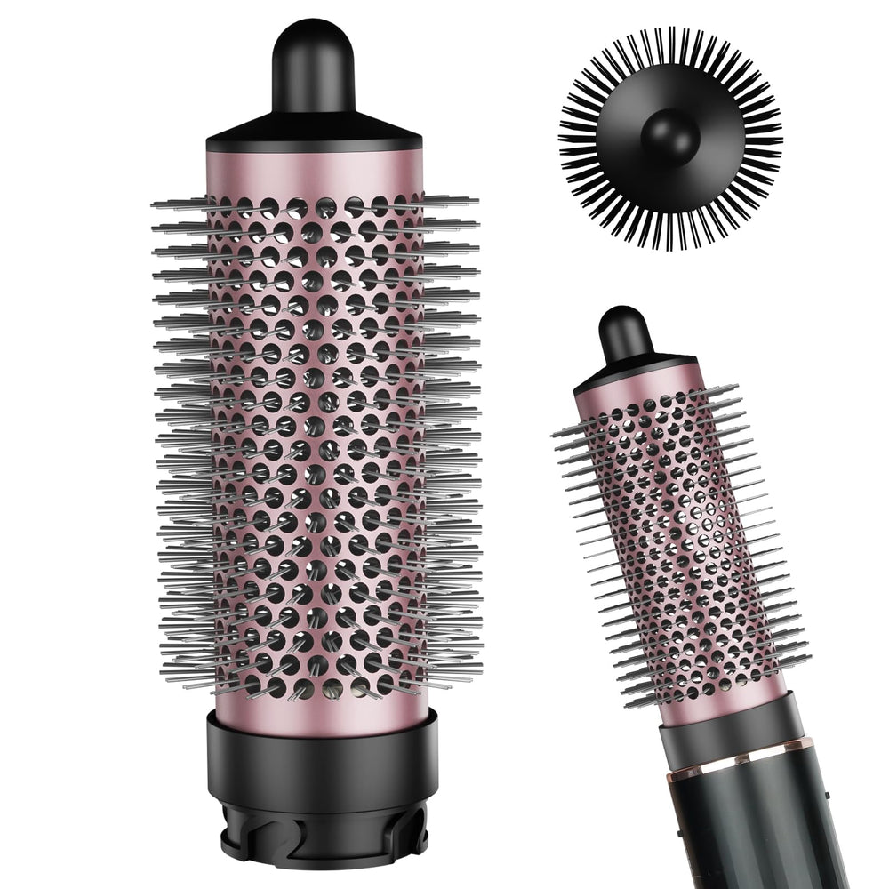 AFDD round brush root-volume closeup shows boosted lift for everyday styling.