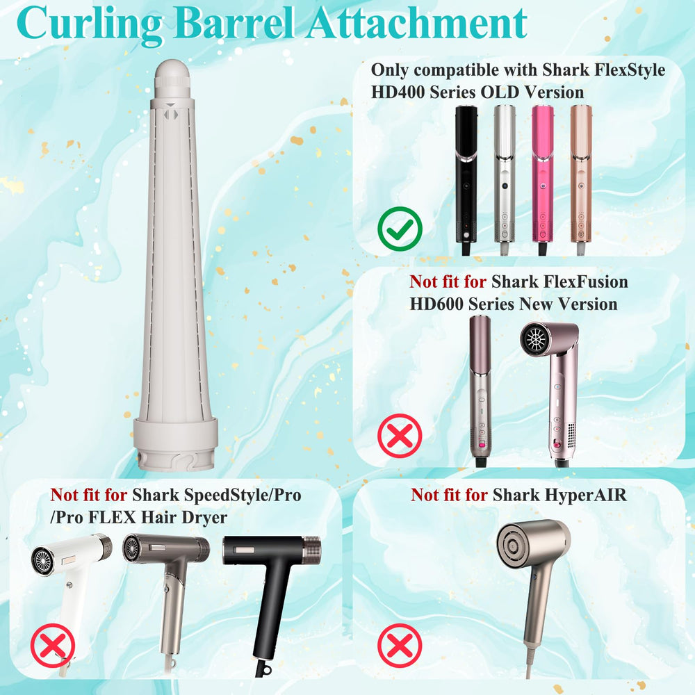 AFDD long barrel curling attachment for Shark FlexStyle HD435/430 demonstrated during styling session