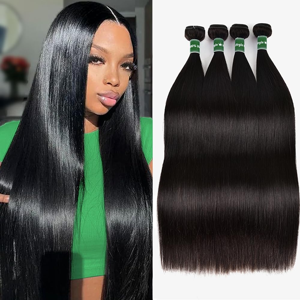 Afeier straight bundles show true-length 20-26 inches for fuller, natural-looking hair