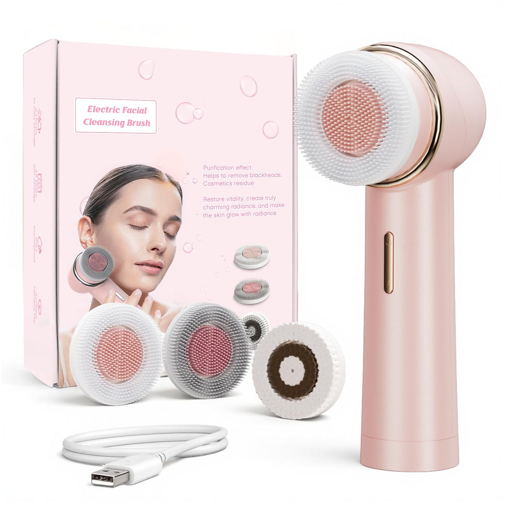 afeioft double-directional rotating teen cleansing brush closeup for pore-cleaning daily routine.