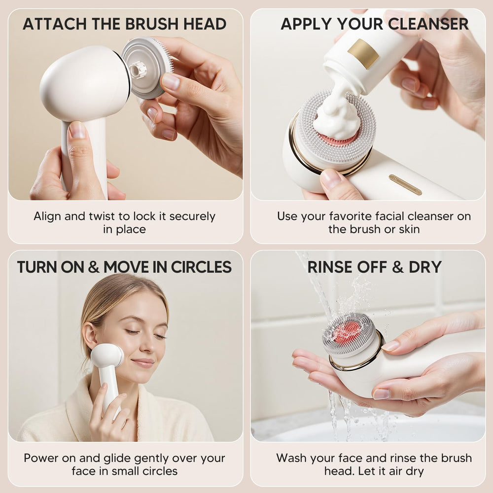 AFEIOFT soft bristles on sensitive skin for gentle cleansing routine