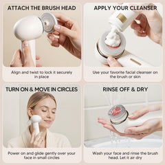AFEIOFT soft bristles on sensitive skin for gentle cleansing routine