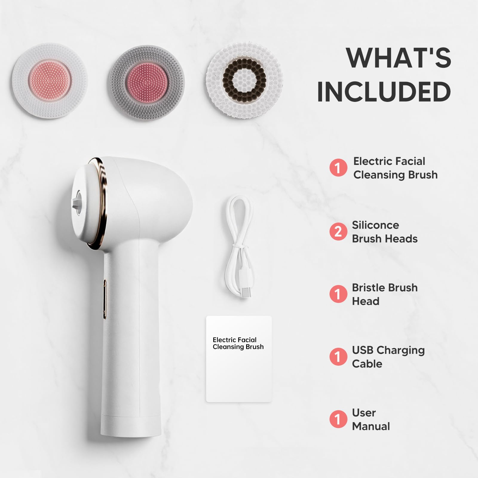 AFEIOFT waterproof rechargeable brush in shower for cordless cleansing