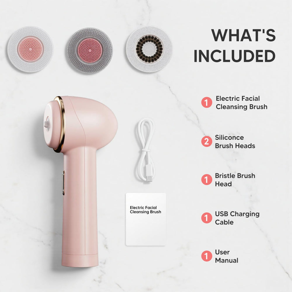 afeioft waterproof usb-rechargeable cleansing brush in shower ready for quick skincare sessions.