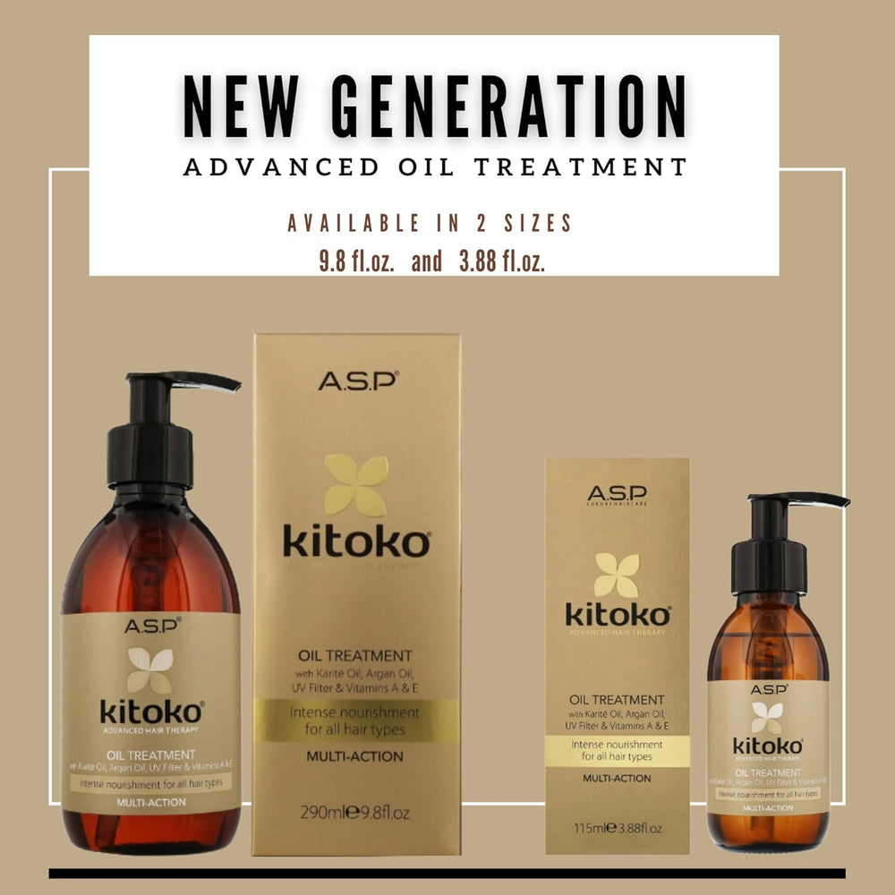 Affinage Kitoko Oil Treatment supports scalp comfort by relieving dryness.