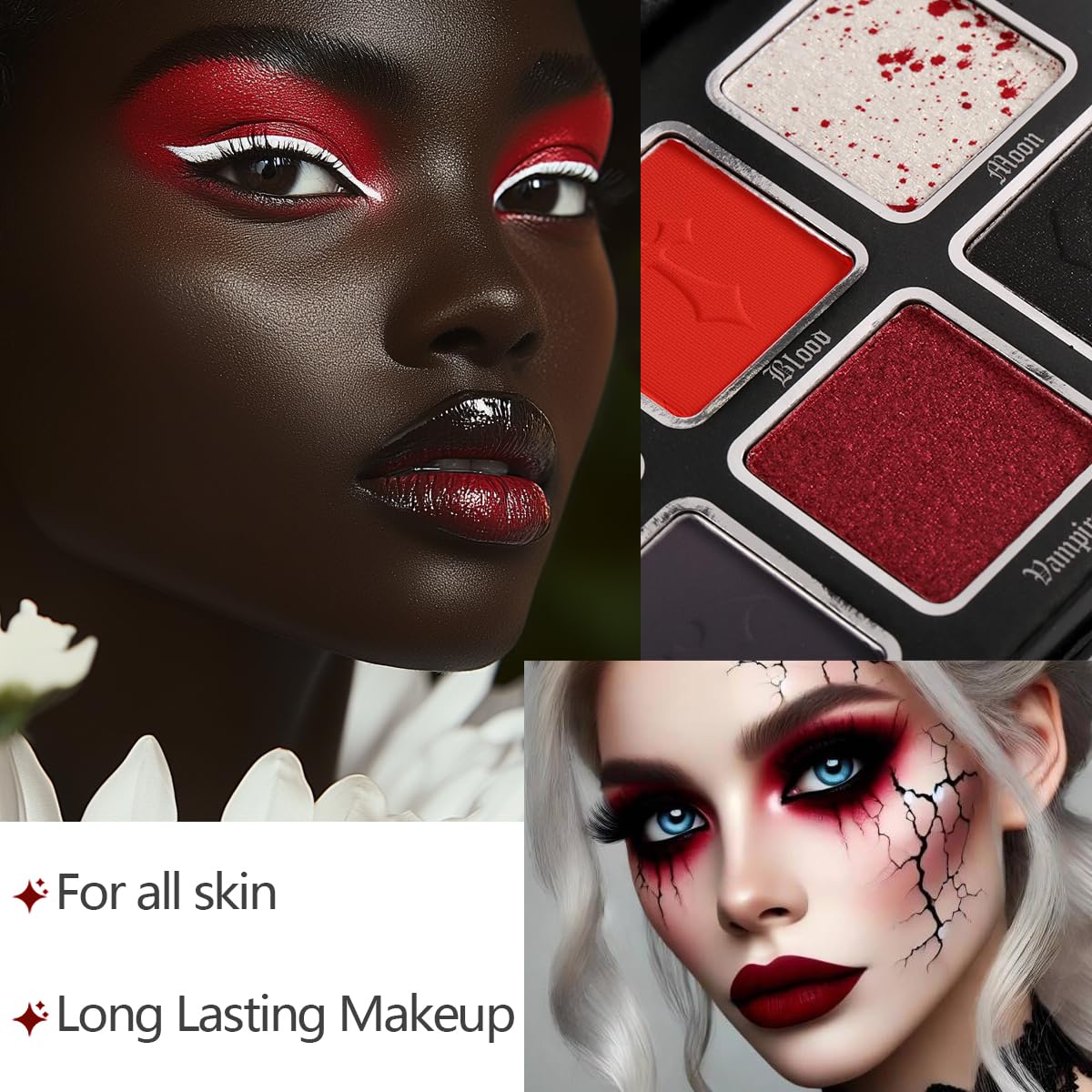 Afflano moon red shimmer shadow pan adds dimensional shimmer