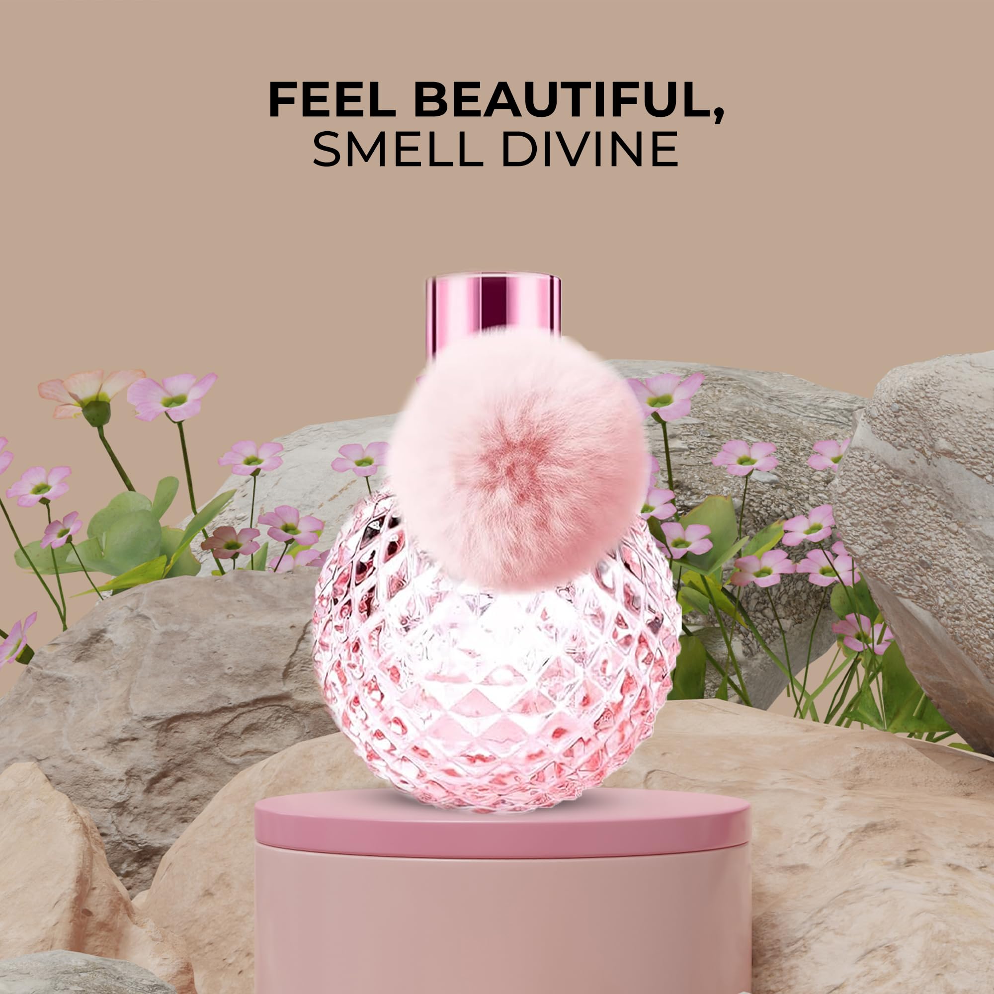 AFLUXE Sugar Candy top view reveals sleek bottle design for lasting allure.