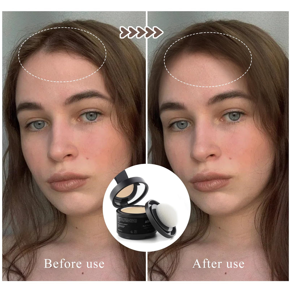 afmicat Instant Hairline Powder closeup texture reveals a fine, non-greasy finish.