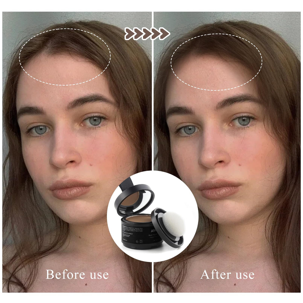 Afmicat polvo para líneas capilares cubre canas de forma natural.