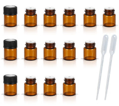 AFMNQZ 1ml amber glass bottle—compact travel storage for essential oils