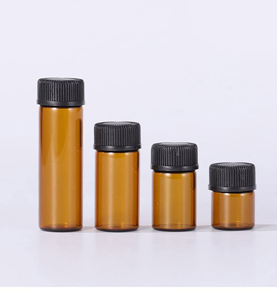 AFMNQZ amber glass vial clarity—UV protection preserves light-sensitive blends
