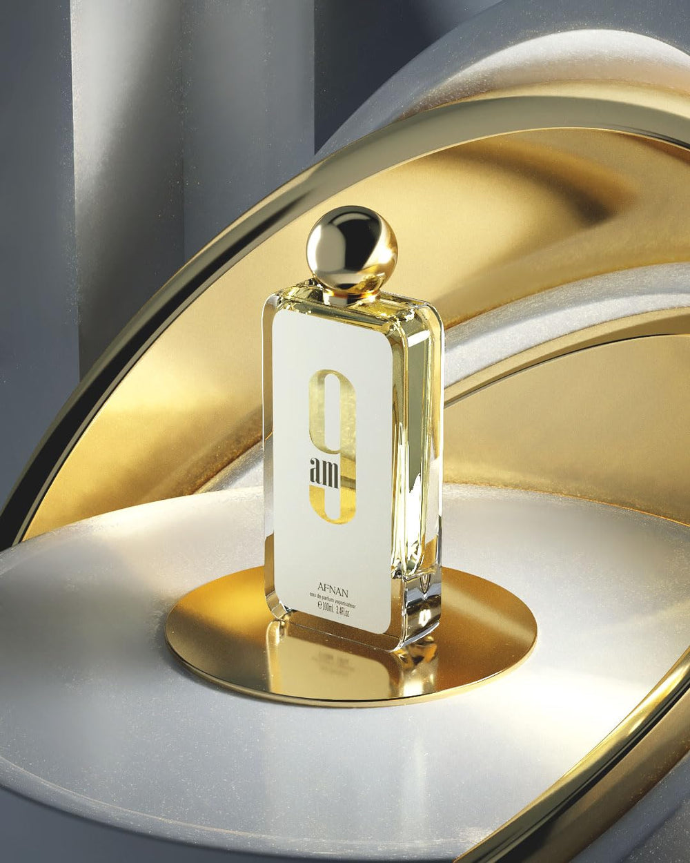 Afnan 9 AM packaging box image suggests gift-ready presentation for special occasions.