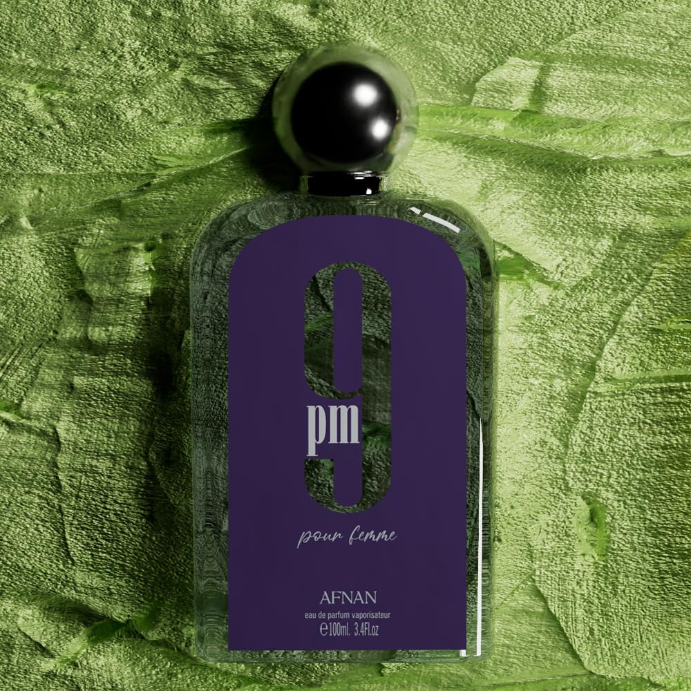 Afnan 9 PM Pour Femme box-inside reveals premium packaging experience.