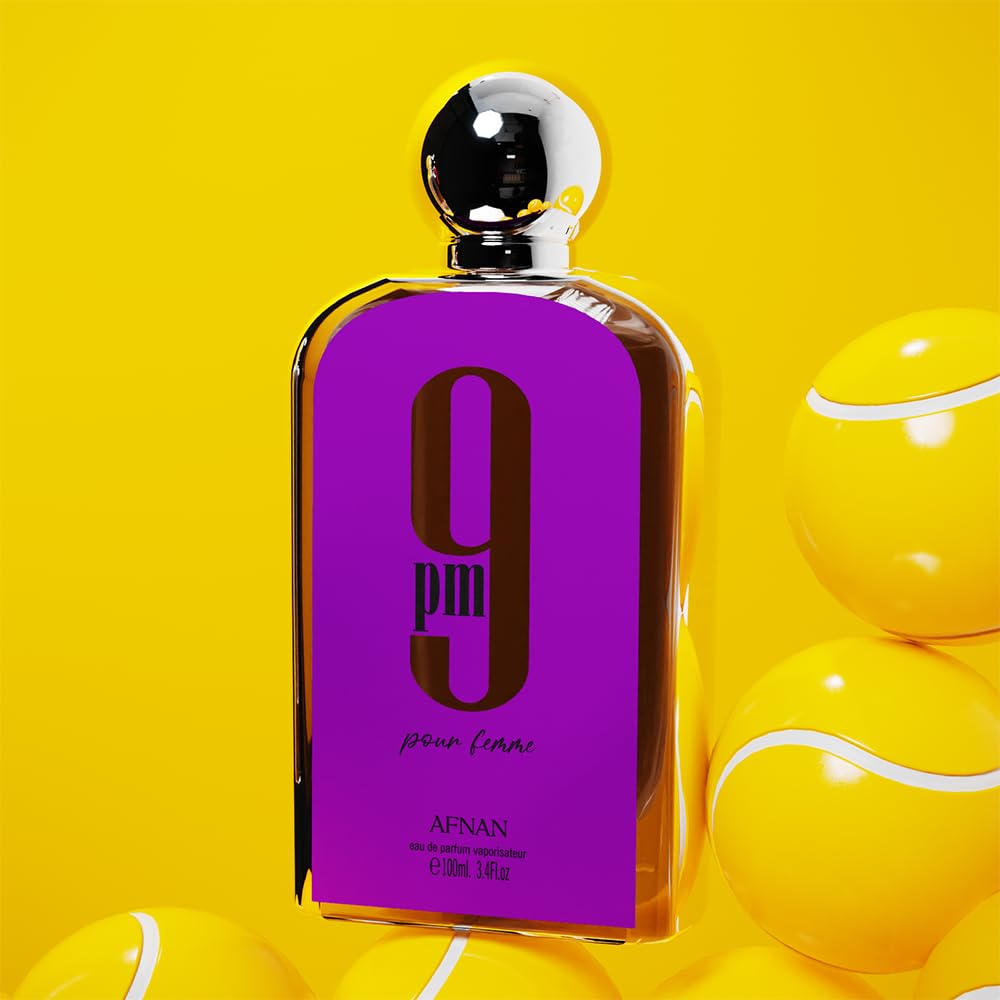 Afnan 9 PM Pour Femme velvet-packaging highlights gift-ready elegance.
