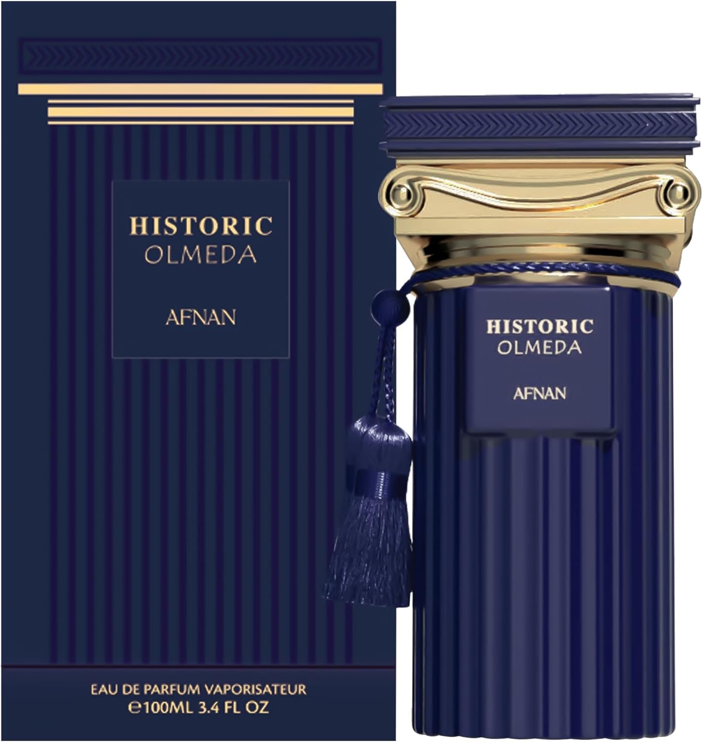 Afnan Historic Olmeda base notes patchouli and apple add warmth