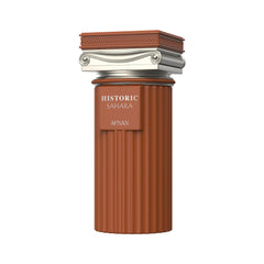 Afnan Historic Sahara packaging box conveys premium unisex fragrance experience.