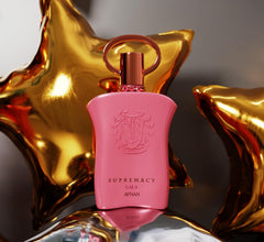 Afnan Supremacy Gala bottle side angle highlighting sleek curves for modern sophistication.
