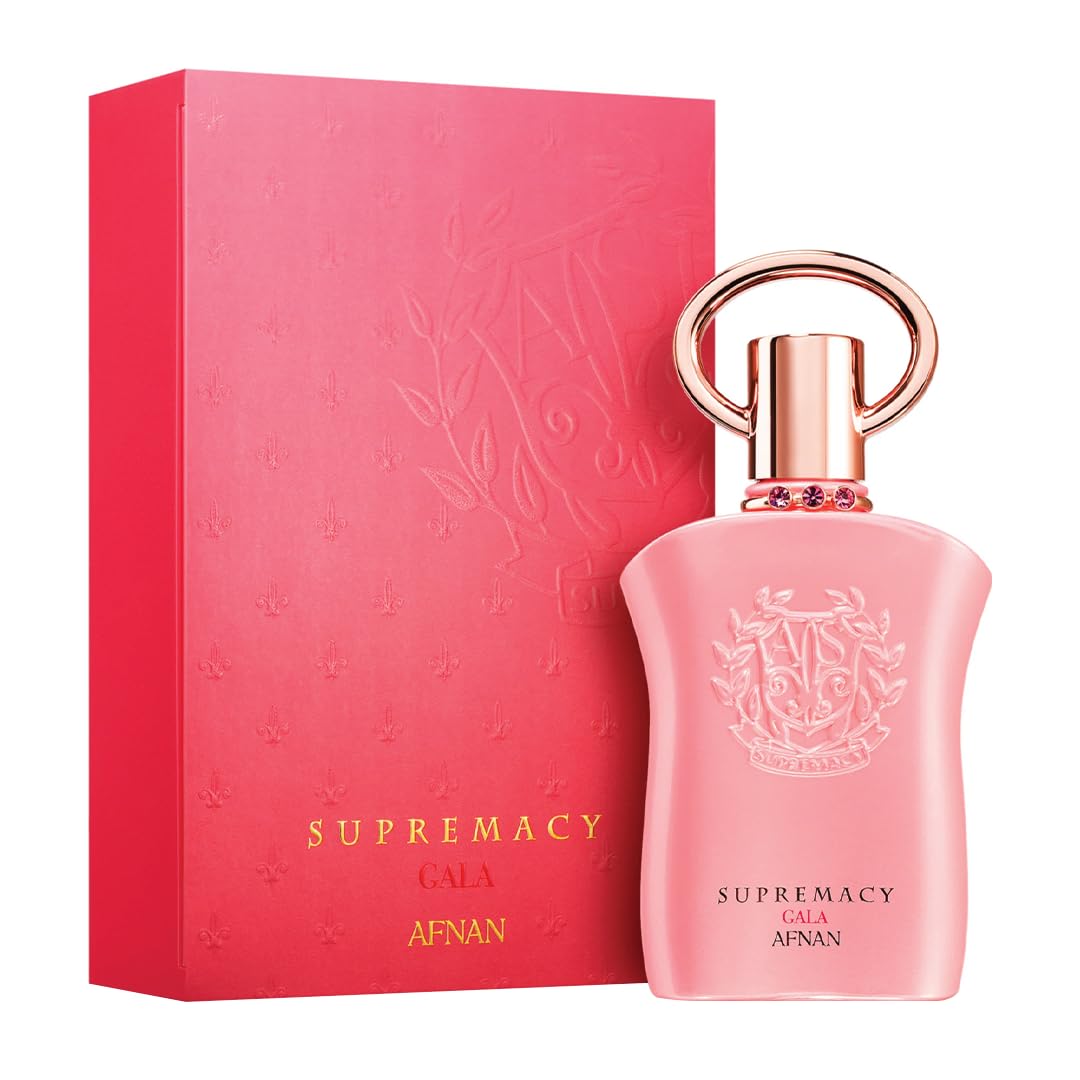Afnan Supremacy Gala packaging box shown, signaling a luxurious unboxing experience.