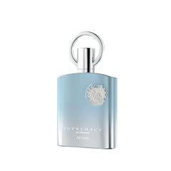 Afnan Supremacy In Heaven label closeup shows authentic branding and fragrance quality.