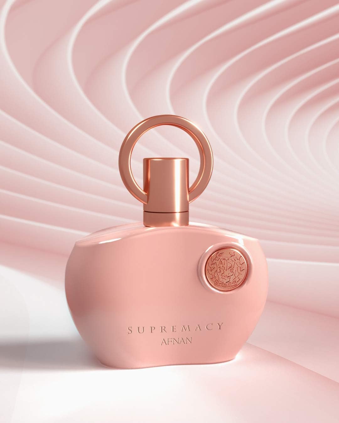 Afnan Supremacy Pink floral-essence image evokes chic scent moments