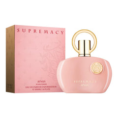 Afnan Supremacy Pink top-notes image highlights a vibrant opening