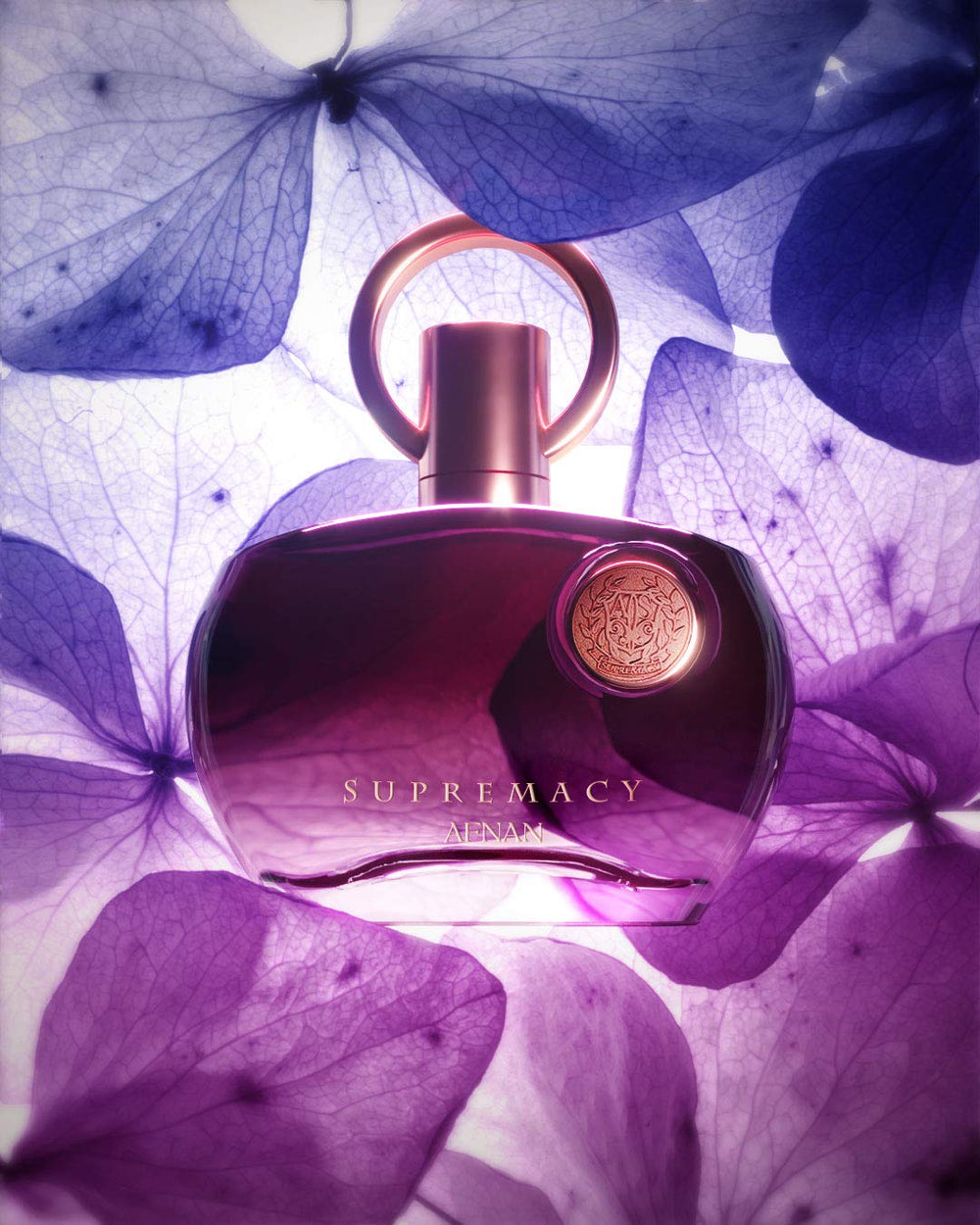 Afnan Supremacy Purple product-on-surface lifestyle shot for everyday elegance.