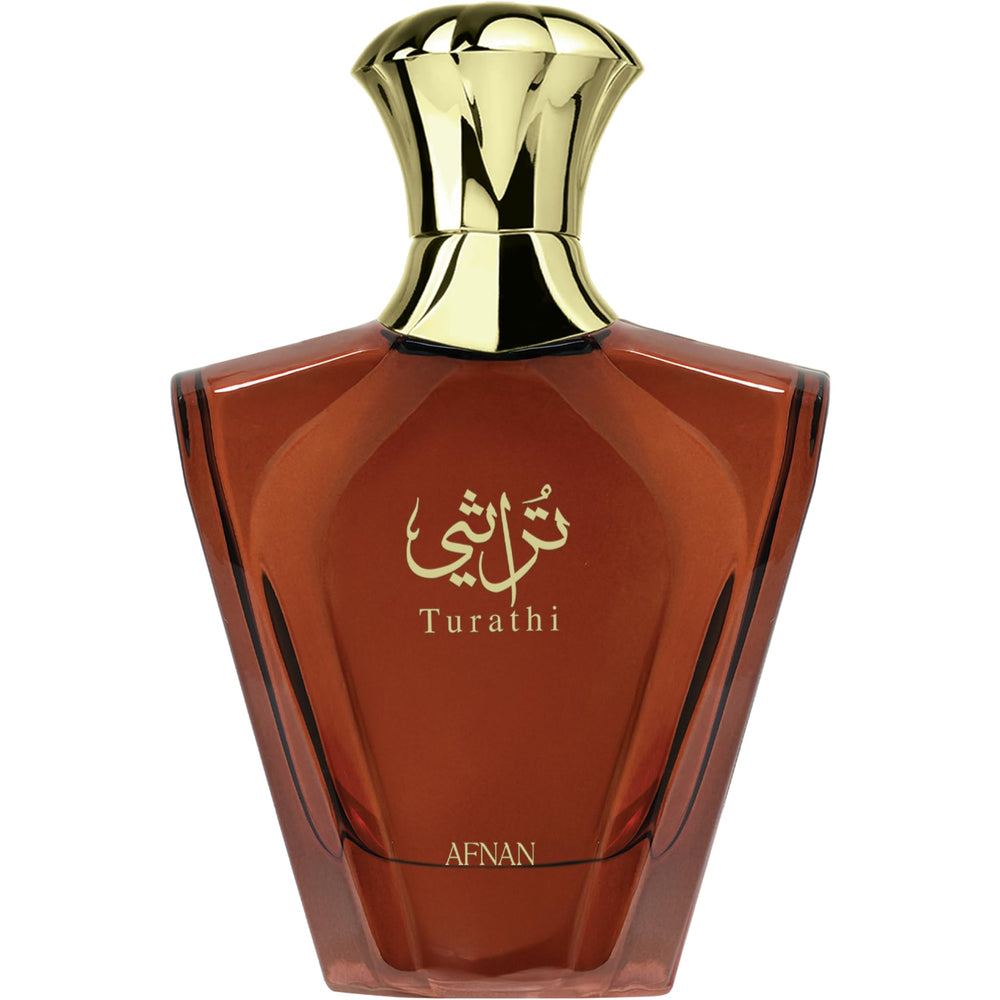 Afnan Turathi Brown for Men EDP bottle showcasing premium design for confident evening wear.