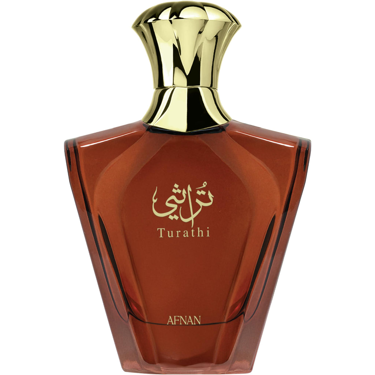 Afnan Turathi Brown for Men EDP bottle showcasing premium design for confident evening wear.