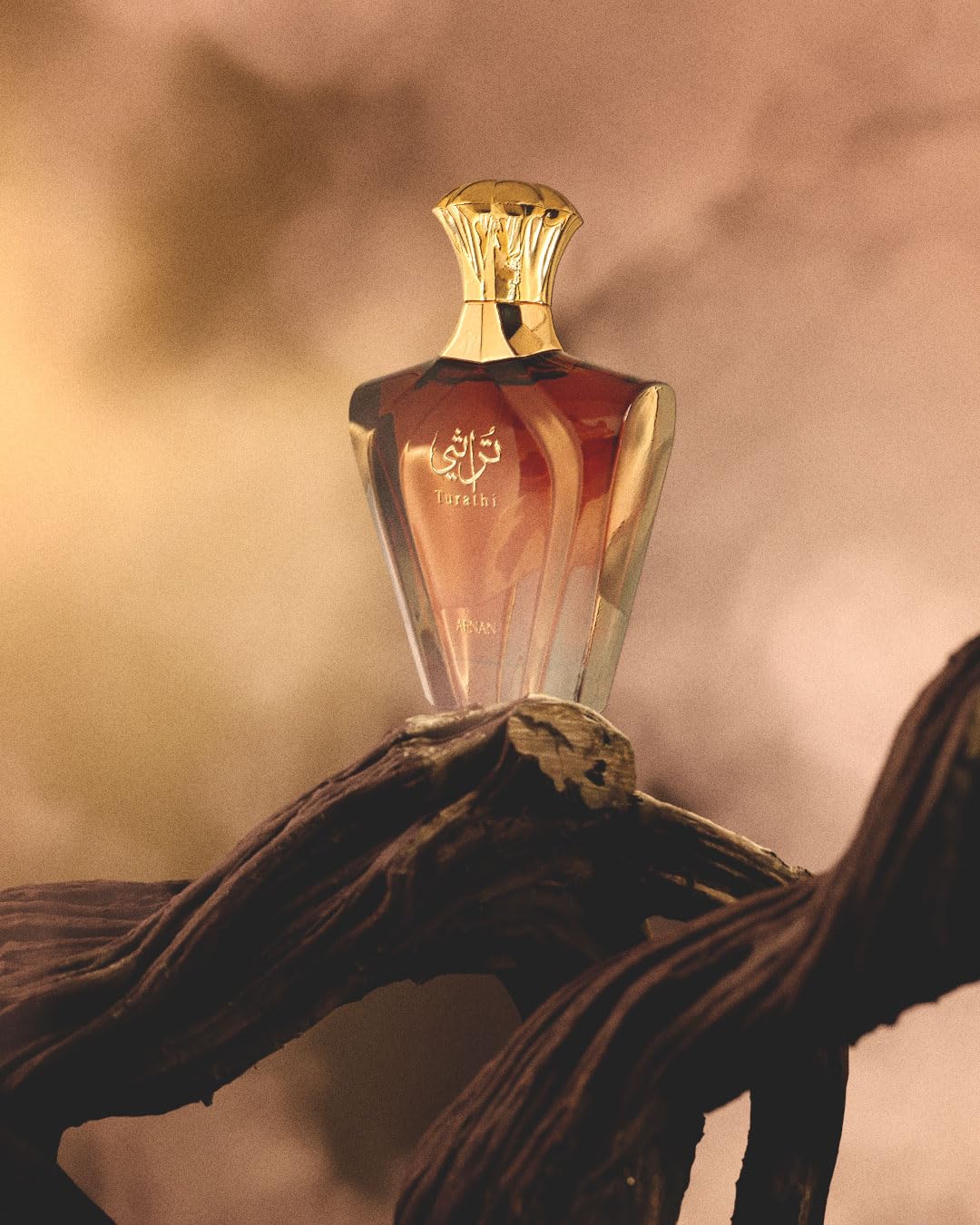Afnan Turathi Brown top-notes patchouli amber Woody focus suggests invigorating citrus-forward opening.