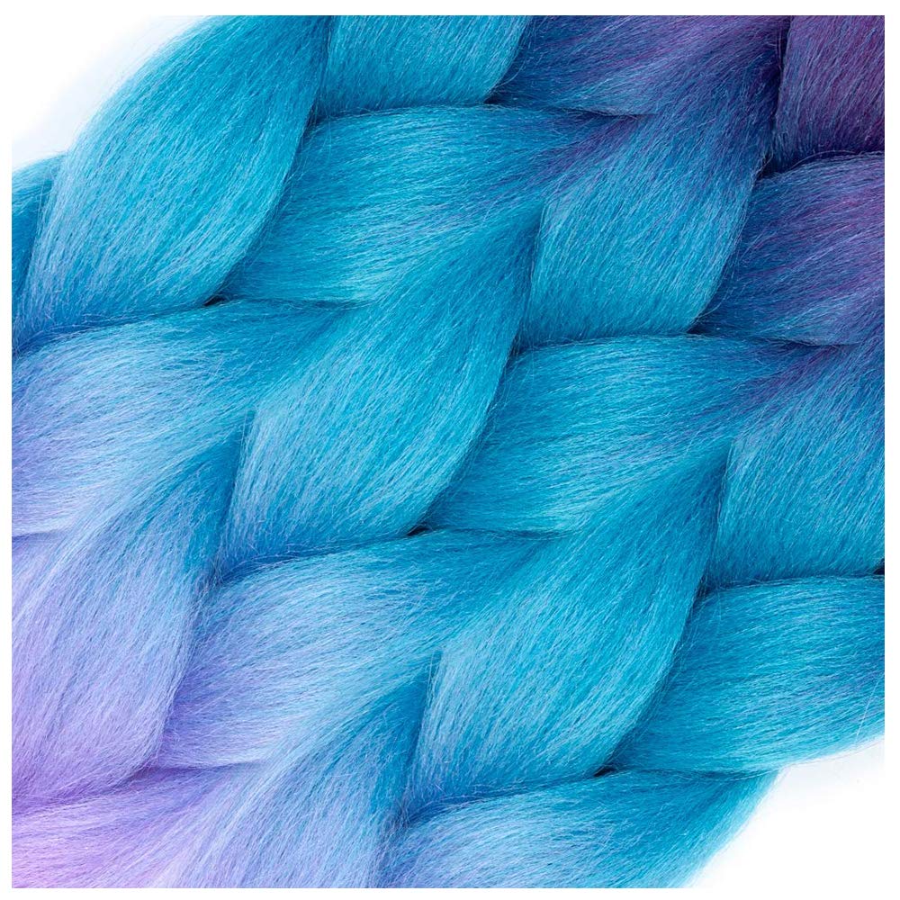 AFNOTE ombre braiding hair 24inch gradient color for layered looks