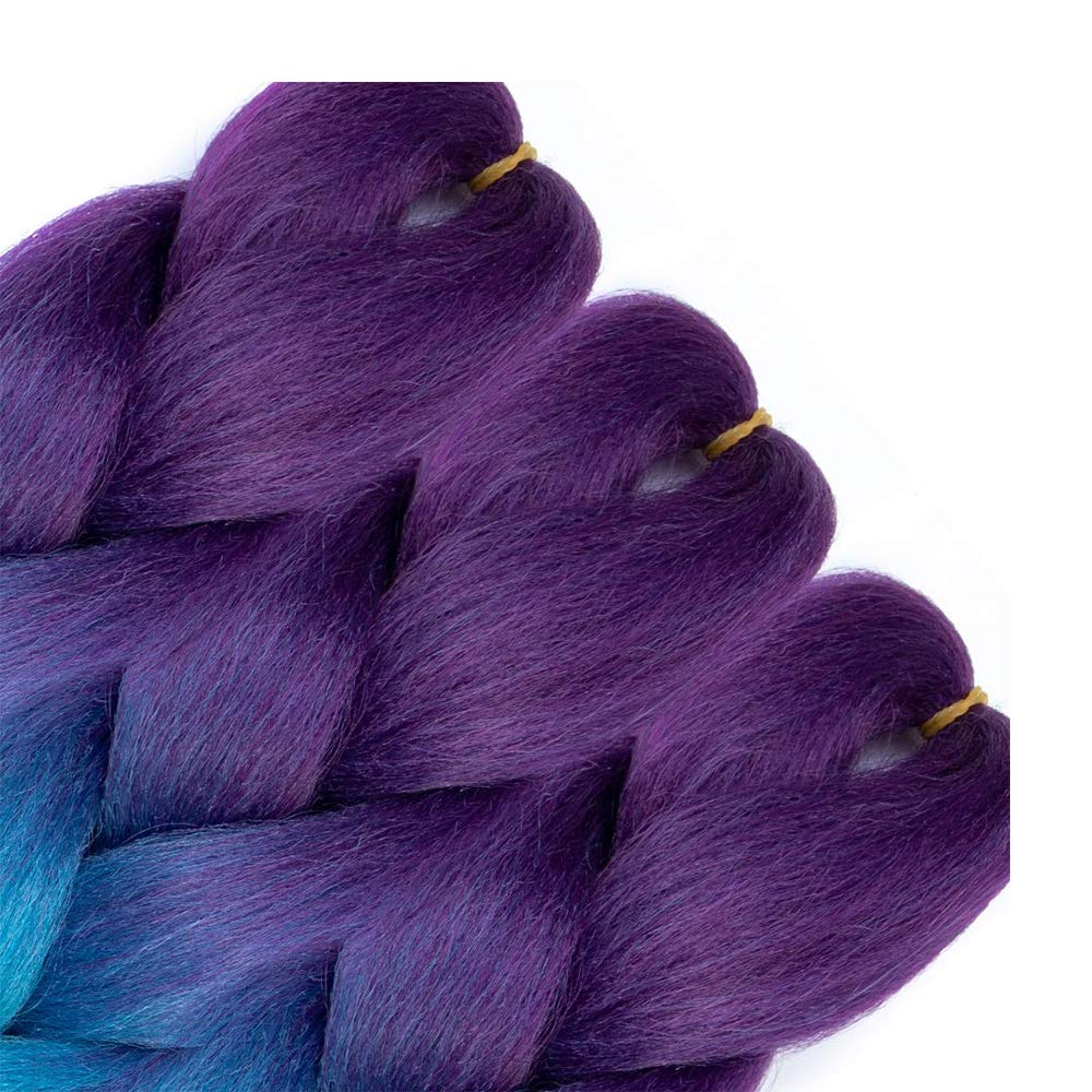 AFNOTE ombre braiding hair 24inch pre-stretched saves time during installation