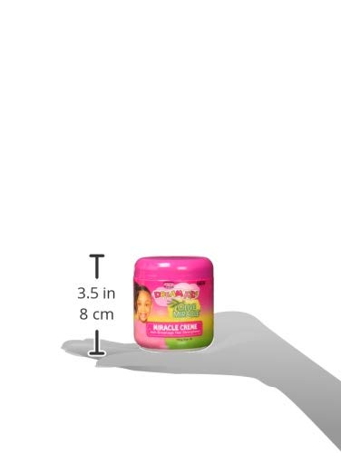African Pride Dream Kids Olive Miracle Creme: acabado suave y nutriente para cabello infantil.