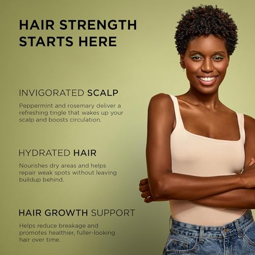African Pride Feel It Formula Oil applied to scalp for a cooling massage.