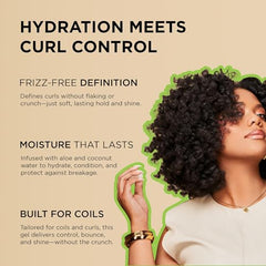 African Pride Moisture Miracle curl definition on natural coils without crunch.