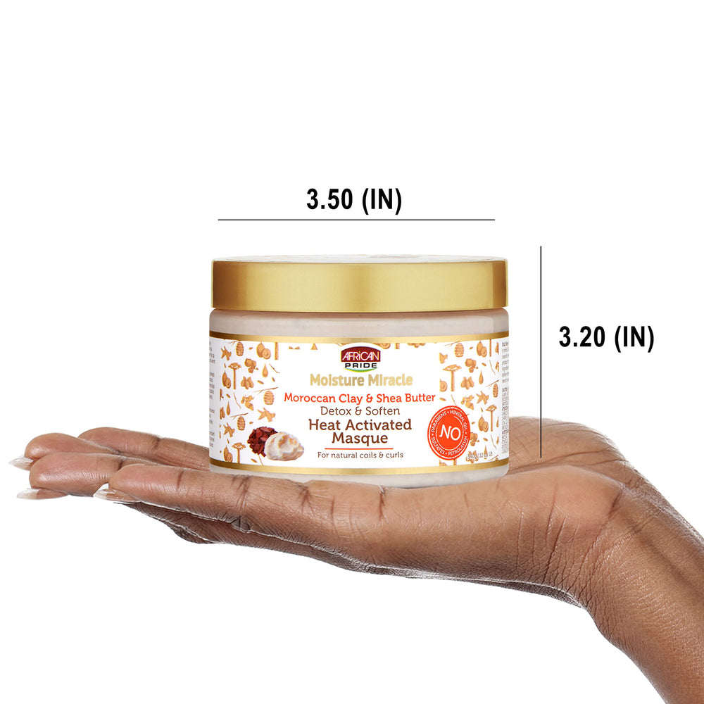 African Pride masque soft hair after use showing hydrated curls