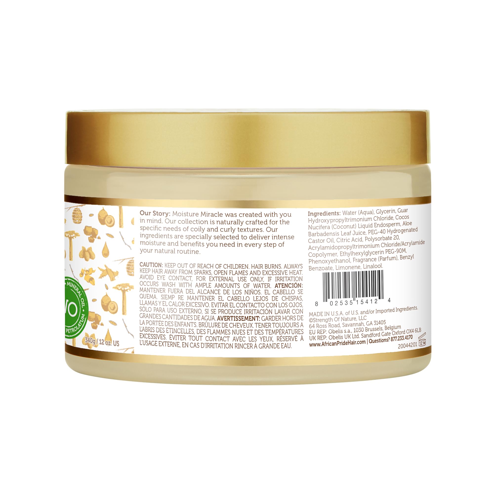 African Pride Pre-Shampoo Detangler after-wash look suggests refreshed, manageable curls.