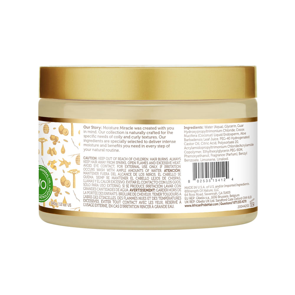 African Pride Pre-Shampoo Detangler after-wash look suggests refreshed, manageable curls.